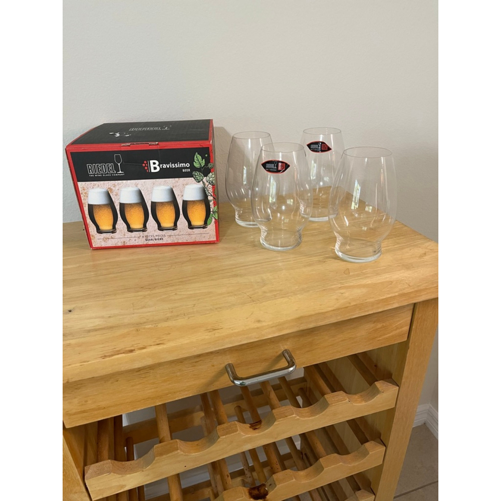 Riedel Bravissimo Crystal Beer Glasses - Set of 4